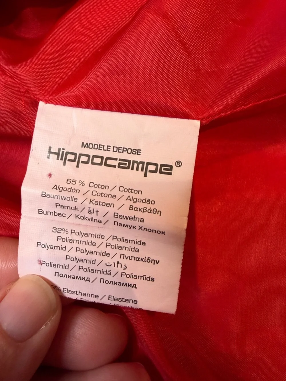 Hippocampe Paris Red Cotton Blend Blazer France 40 US M Classic French Style